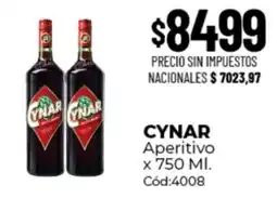 Diarco Cynar aperitivo oferta