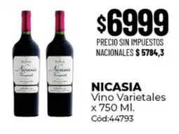 Diarco Nicasia vino varietales oferta