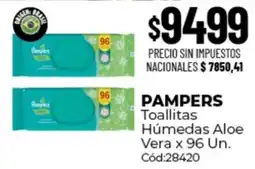 Diarco Pampers toallitas húmedas aloe vera oferta