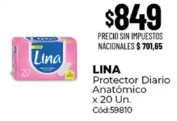 Diarco Lina protector diario anatómico oferta