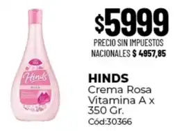 Diarco Hinds crema rosa vitamina a oferta
