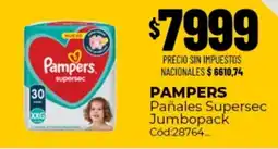 Diarco Pampers pañales supersec jumbopack oferta