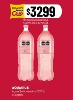 Diarco Aquarius - agua saborizada oferta
