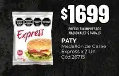 Diarco Express - medallón de carne x 2 un. cód:26715 oferta