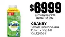 Diarco Granby - jabón líquido para diluir x 500 ml. cód:28565 oferta