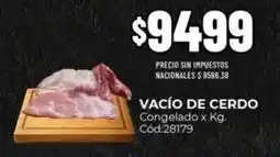 Diarco Vacío de cerdo congelado x kg. cód:28179 oferta