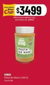 Diarco King - pasta de mani x 500 gr oferta