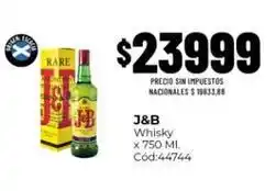 Diarco J&b - whisky x 750 ml. cód:44744 oferta