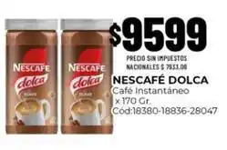 Diarco Nescafé - nescafé dolca café instantáneo x 170 gr. cód:18380-18836-28047 oferta