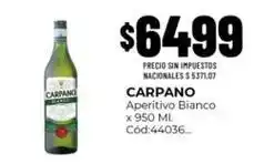 Diarco Carpano - aperitivo bianco c extsuperscript{o}d:44036 oferta