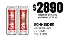 Diarco Schneider - cerveza lata x 710 ml. cód:15310 oferta