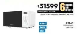 Diarco Drean - microondas digital 20 lt oferta