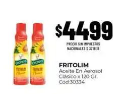 Diarco Fritolim - aceite en aerosol cl uevo sico x 120 gr. c uevo od:30334 oferta