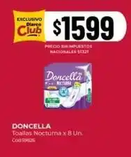 Diarco Doncella - toallas nocturna x 8 un. c ext{ó}d:59826 oferta