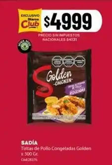 Diarco Sadia - tiritas de pollo congeladas golden oferta