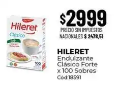 Diarco Hileret - endulzante clásico forte x 100 sobres cód:18591 oferta