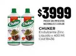 Diarco Chuker - endulzante zinc líquido x 400 ml. cód:18436 oferta