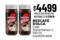 Diarco Nescafé - café instantáneo x 100 gr. cód:18379-18376 oferta