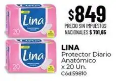 Diarco Lina - protector diario anat uevo ico x 20 un oferta