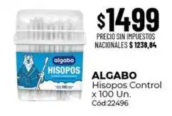 Diarco Algabo - hisopos control x 100 un. cód:22496 oferta