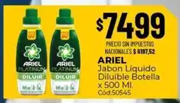 Diarco Ariel - jabon liquido diluible botella x 500 ml. cód:50545 oferta