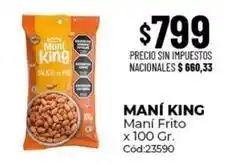 Diarco King - maní frito x 100 gr. cód:23590 oferta