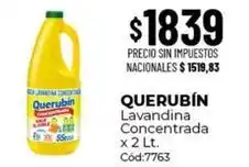 Diarco Querubin - lavandina concentrada c x 2 lt. c c 7763 oferta