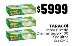 Diarco Taraguí - mate cocido diamantado x 100 saquitos cód:50418 oferta