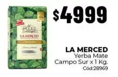 Diarco La merced - yerba mate campo sur x 1 kg. cód:28969 oferta