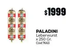 Diarco Paladini - leberwurst x 250 gr. cód:7663 oferta