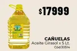 Diarco Cañuelas - aceite girasol x 5 lt. cód:30514 oferta