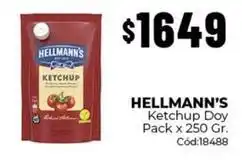 Diarco Hellmann's - ketchup doy pack x 250 gr. cód:18488 oferta