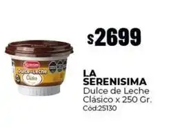 Diarco Dulce de leche clásico x 250 gr. cód:25130 oferta