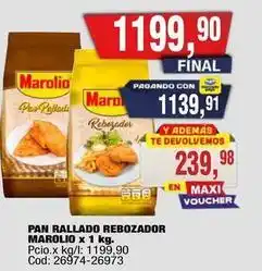 Maxiconsumo Marolio - pan rallado rebozador oferta