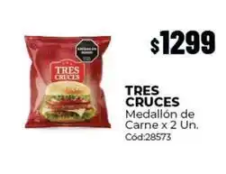 Diarco Tres cruces - medallón de carne x 2 un. cód:28573 oferta