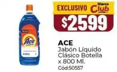 Diarco Ace - jabón líquido clásico botella x 800 ml. cód:50557 oferta