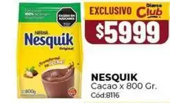 Diarco Nesquik - cacao oferta