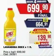 Maxiconsumo Odex - lavandina odex oferta