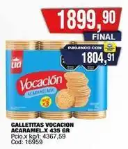 Maxiconsumo Lia - galletitas vocacion acaramel.x 435 gr oferta