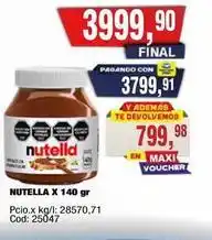 Maxiconsumo Nutella - x 140 gr oferta