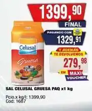 Maxiconsumo Celusal - sal gruesa oferta