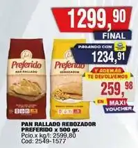 Maxiconsumo Preferido - pan rallado rebozador oferta