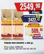 Maxiconsumo Don vicente - fideos don vicente x 500 gr oferta