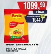 Maxiconsumo Marolio - harina maiz x 1 kg oferta