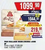 Maxiconsumo Pan rallado oferta
