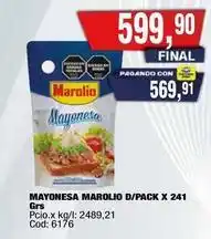 Maxiconsumo Marolio - mayonesa d/pack x 241 grs oferta