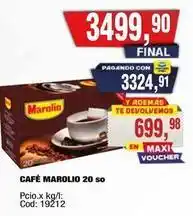 Maxiconsumo Marolio - café marolio 20 so oferta