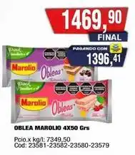 Maxiconsumo Marolio - oblea 4x50 grs oferta