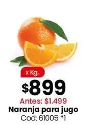 Naranja para jugo cod: 61005 *1