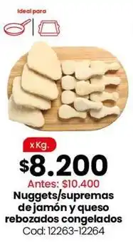 Coto Ideal - nuggets/supremas de jamón y queso rebozados congelados cod: 12263-12264 oferta